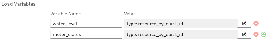 load variables